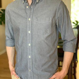 Slim Fit Gray Oxford Shirt